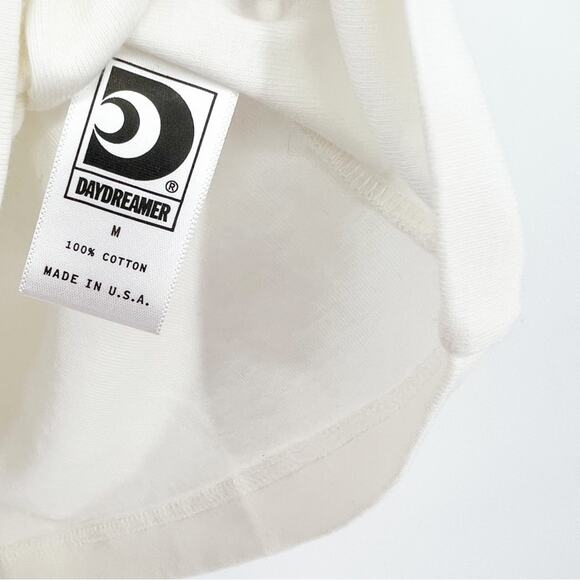 NEW Daydreamer Hi-Frequency Ransom Note Ringer‎ Tee M White - Picture 5 of 7